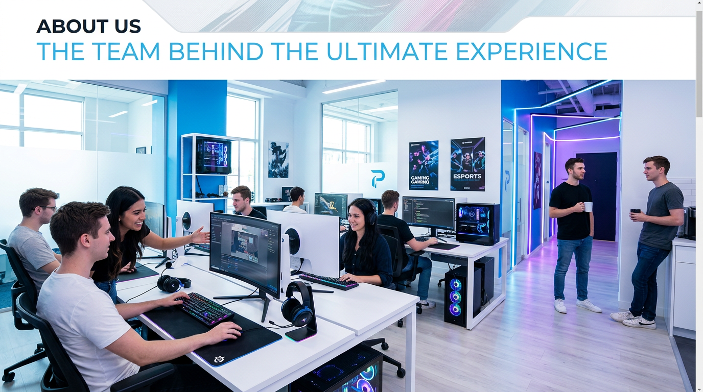 Zelvaku team at our Toronto office with games setups