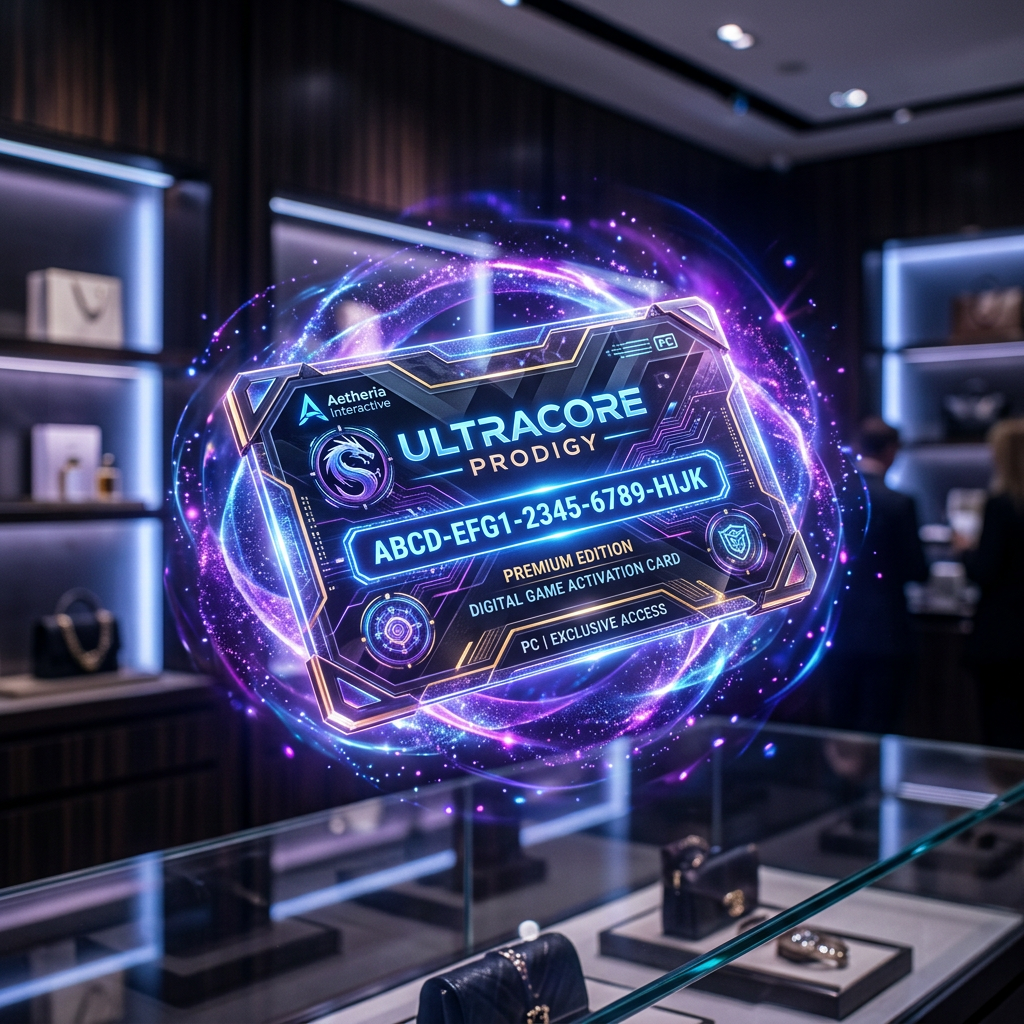 Game activation key card graphic