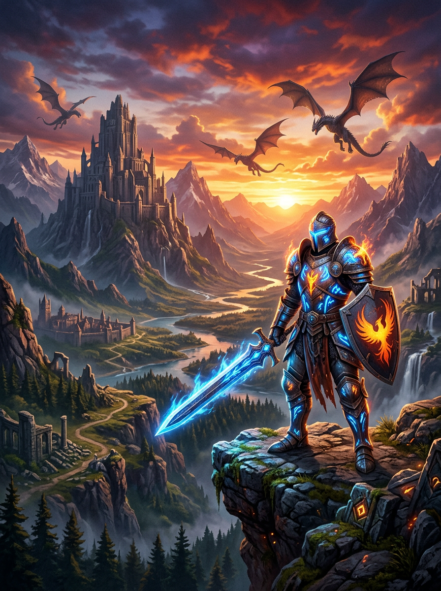 Aethoria: Dragon's Oath — epic RPG game cover